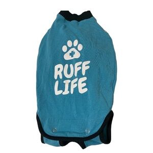 Pre-Owned Pet Dog Belly Guard Onesie Dog Recovery Apparel Blue Sz Sm.#BellyGuard